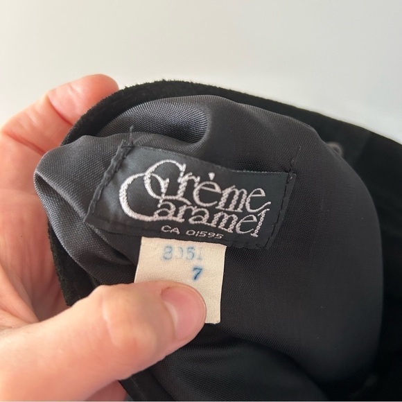 [XS/S] Vintage 100% Real Suede Black Midi Length Pencil Skirt Stunning - Picture 16 of 16